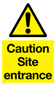WC5335: Caution Site entrance