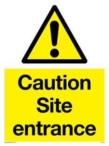 WC5335: Caution Site entrance