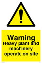 WC5337: Warning Heavy plant and machinery on site