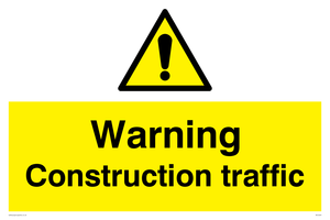 WC5391: Warning Construction traffic