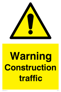 WC5391: Warning Construction traffic
