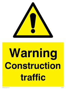 WC5391: Warning Construction traffic