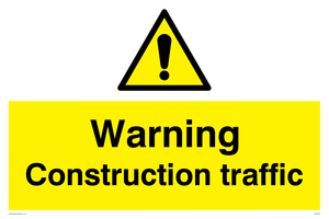 WC5391: Warning Construction traffic