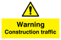 WC5391: Warning Construction traffic