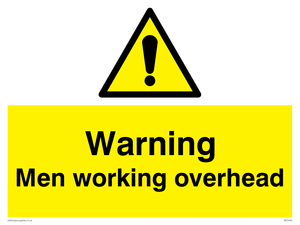WC5493: Warning Men working overhead