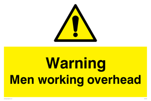 WC5493: Warning Men working overhead