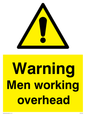 WC5493: Warning Men working overhead