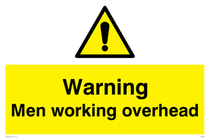 WC5493: Warning Men working overhead