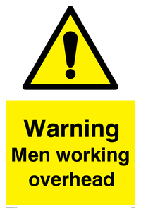 WC5493: Warning Men working overhead