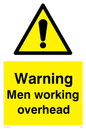 WC5493: Warning Men working overhead
