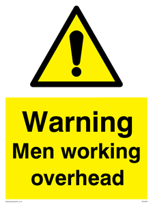 WC5493: Warning Men working overhead