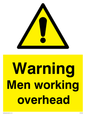 WC5493: Warning Men working overhead