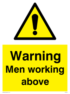 WC5494: Warning Men working above
