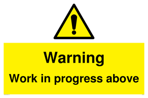 WC5790: Warning Work in progress above