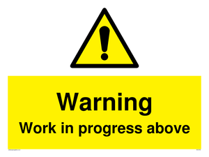 WC5790: Warning Work in progress above