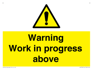 WC5790: Warning Work in progress above