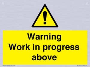 WC5790: Warning Work in progress above