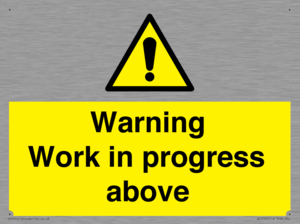 WC5790: Warning Work in progress above