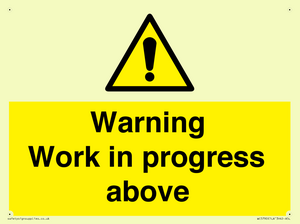 WC5790: Warning Work in progress above