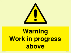 WC5790: Warning Work in progress above