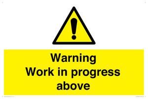 WC5790: Warning Work in progress above