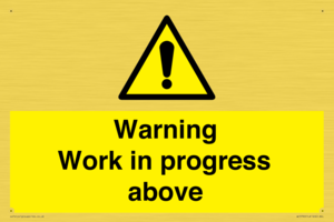 WC5790: Warning Work in progress above