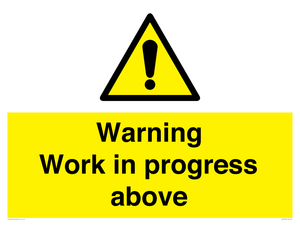 WC5790: Warning Work in progress above