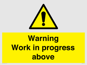 WC5790: Warning Work in progress above