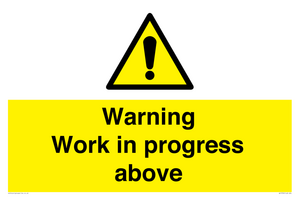 WC5790: Warning Work in progress above