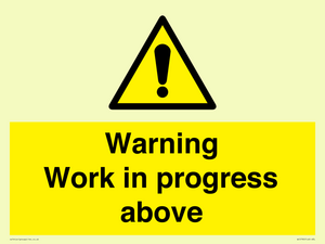 WC5790: Warning Work in progress above