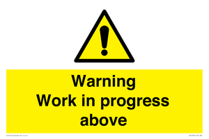WC5790: Warning Work in progress above