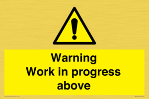 WC5790: Warning Work in progress above