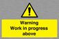 WC5790: Warning Work in progress above