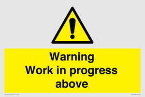 WC5790: Warning Work in progress above