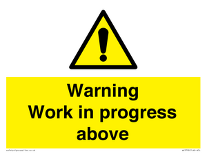 WC5790: Warning Work in progress above