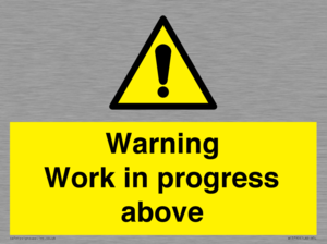 WC5790: Warning Work in progress above