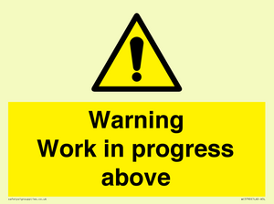 WC5790: Warning Work in progress above