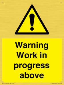 WC5790: Warning Work in progress above