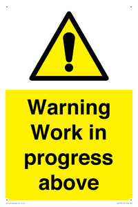 WC5790: Warning Work in progress above