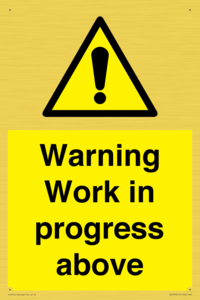 WC5790: Warning Work in progress above