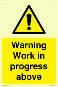 WC5790: Warning Work in progress above