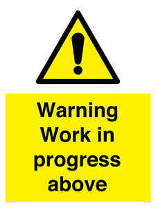 WC5790: Warning Work in progress above