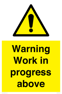 WC5790: Warning Work in progress above