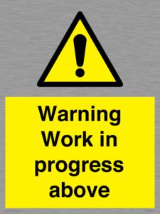 WC5790: Warning Work in progress above