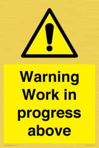 WC5790: Warning Work in progress above