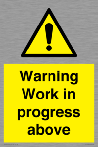 WC5790: Warning Work in progress above