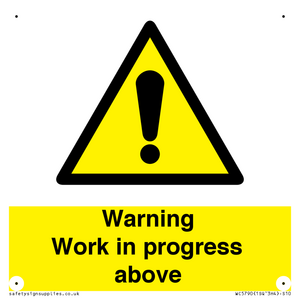 WC5790: Warning Work in progress above
