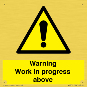 WC5790: Warning Work in progress above