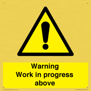 WC5790: Warning Work in progress above