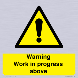 WC5790: Warning Work in progress above